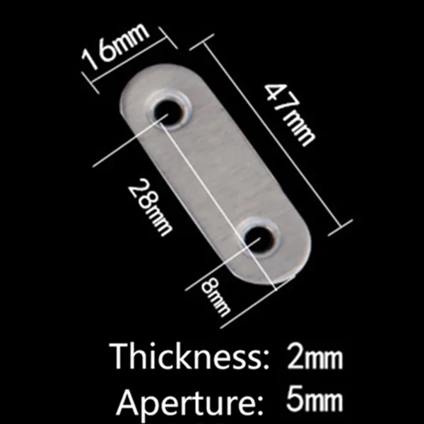 10 шт. плоские прямые скобы из нержавеющей стали ремонтные пластинки для ремонта
