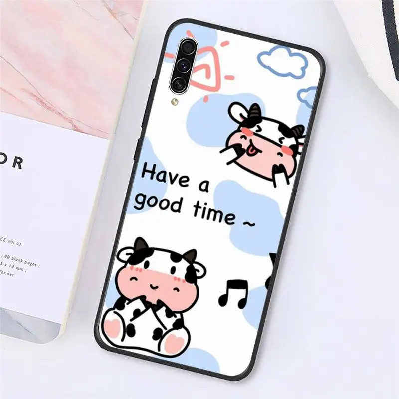 

Cartoon cow cartoon pictures Phone Case For Samsung galaxy A S note 10 7 8 9 20 30 31 40 50 51 70 71 21 s ultra plus brand shell