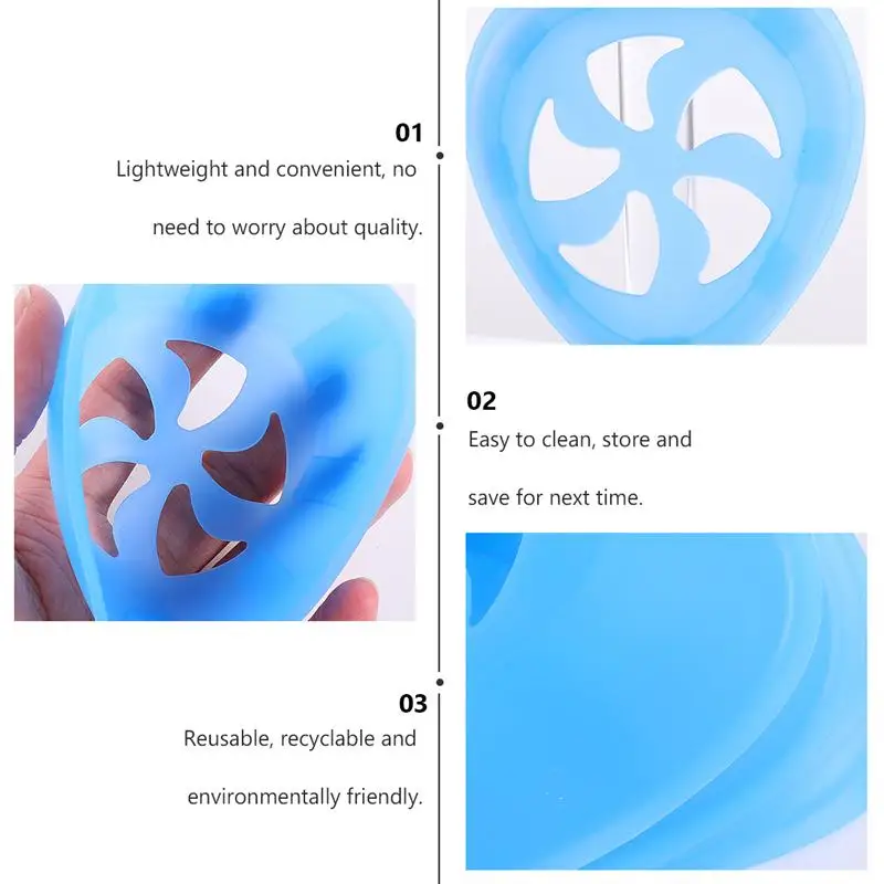 

5PCS Washable Mask Stand Reusable Mask Accessories Bracket Makeup Saver