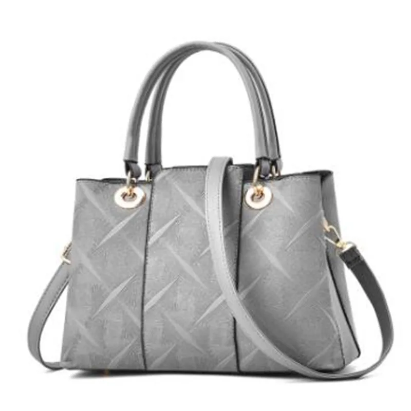 

Women Bag 2020 New Womens Hand Bags Designers Luxury Women PU Leather Shoulder Bags Famous Brand Solid Tote Ladies Shoulder Bag