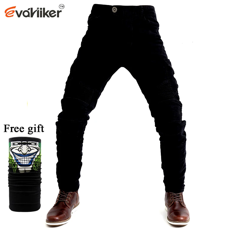 Мотоцикл Джинсы 2018 новый черный UBS 06 джинсы для мужчин средства защиты moto Штаны