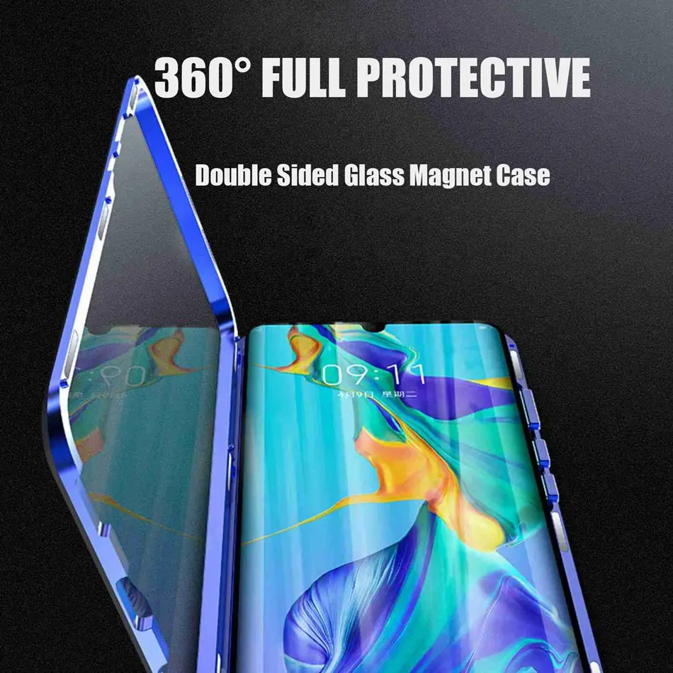 Чехол для Huawei Honor 8X 10 20i двухсторонний чехол из закаленного стекла 9X 20 Pro