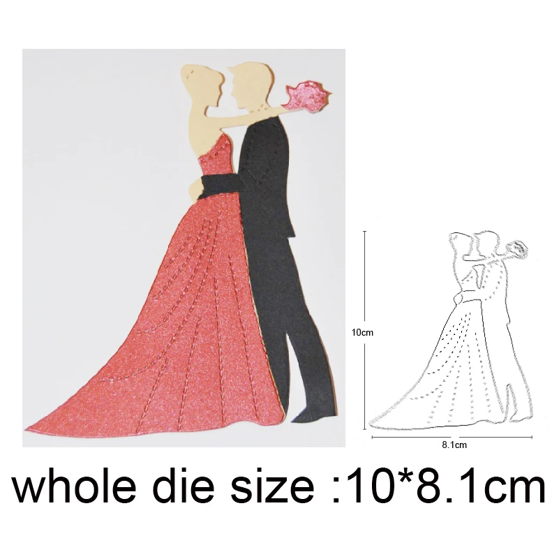 

Metal Cutting Dies For Scrapbooking New wedding couple DIY Cards Stencil Paper Craft Handmade Album new die