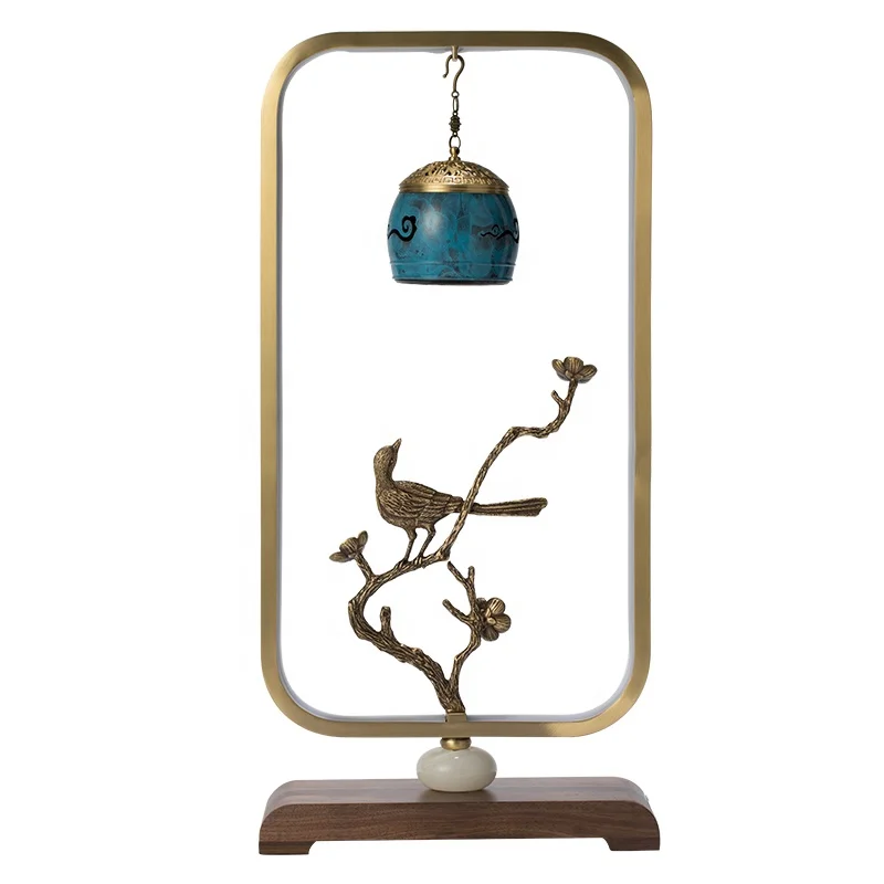 

Creative copper desktop lamp ornaments style of bird on the tree home decoration living room TV cabinet soft decor