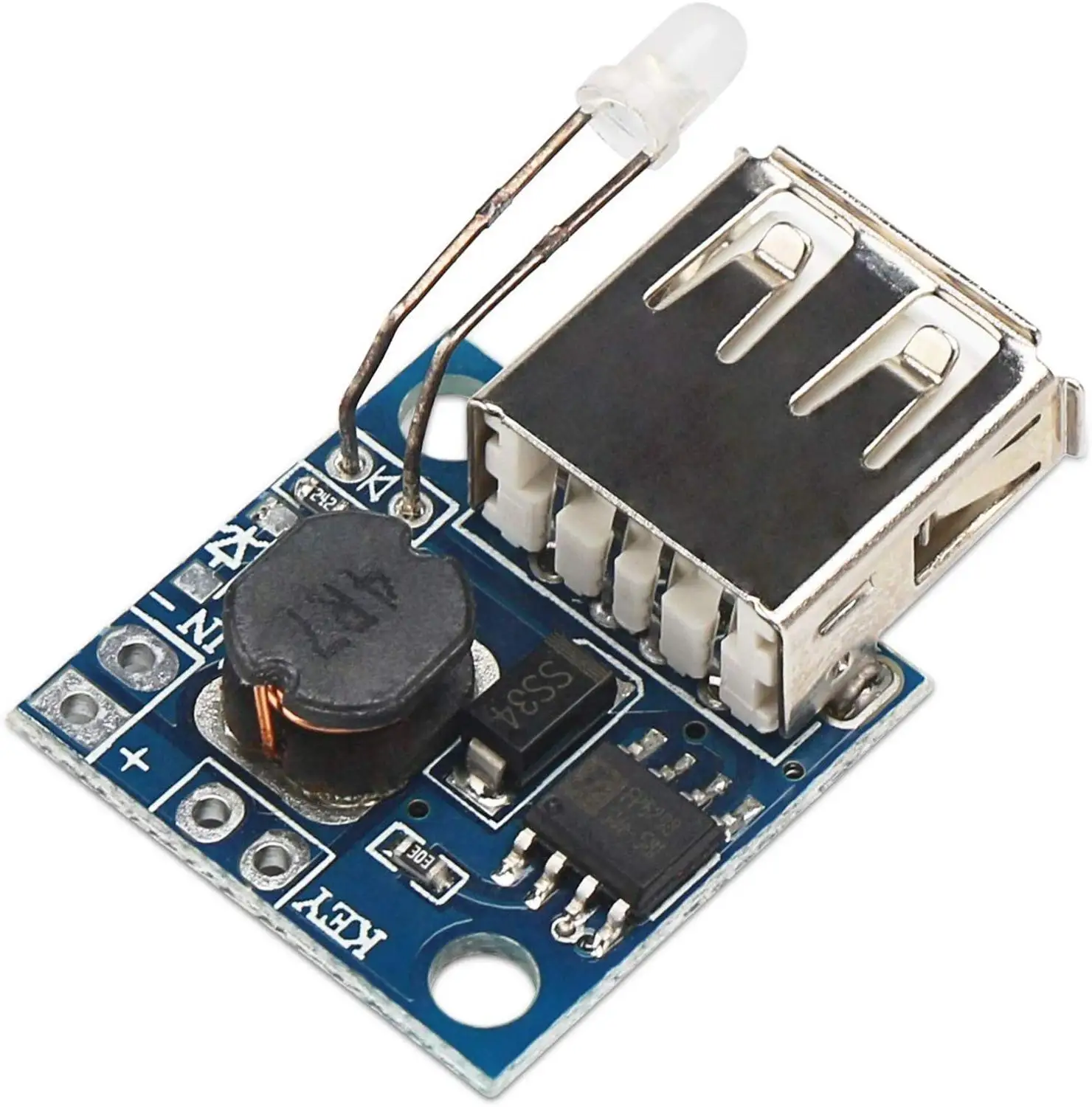 Модуль питания 5 В мини USB повышающий преобразователь от 3 до 2 а вольт повышающая