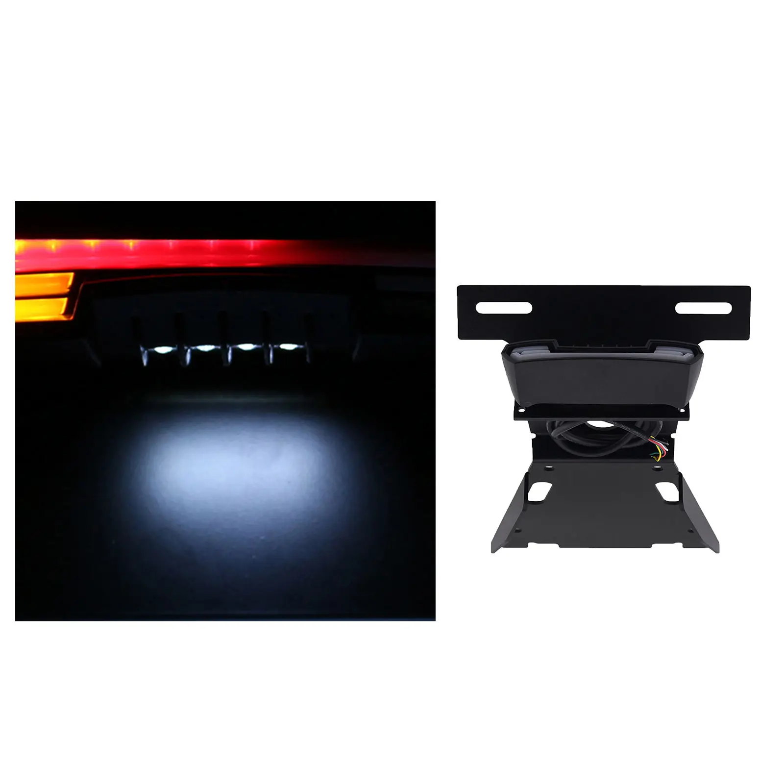 

LED Tail Light Turn Signal Blinker Lamp Registration License Plate Holder Fit for R nineT 14-21 For Scrambler For Pure 16-21