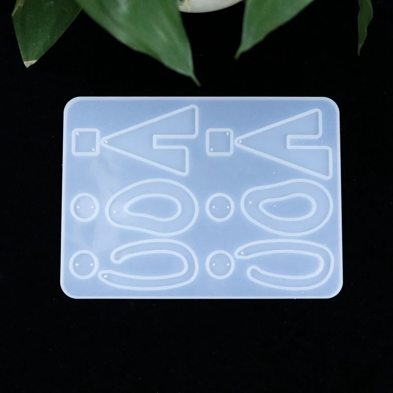 

Earring Resin Casting Mould Jewelry Silica Gel Mold Gift for Resin Technology Enthusiasts.