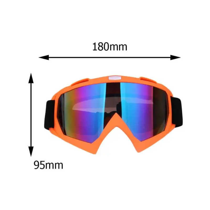 Мотоциклетные очки для улицы ветрозащитные лыжные бездорожья цветные линзы