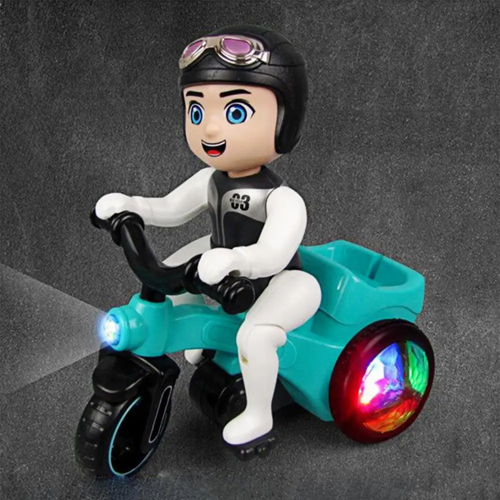 

Electric Stunt Rotating Tricycle Toys Children Gift With Music Light Effect