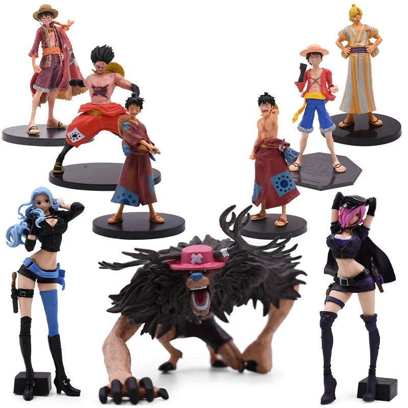 Одна фигурка Аниме Обезьяна · D Луффи игрушки Санджи и Нами Зоро Робин Боа Хэнкок