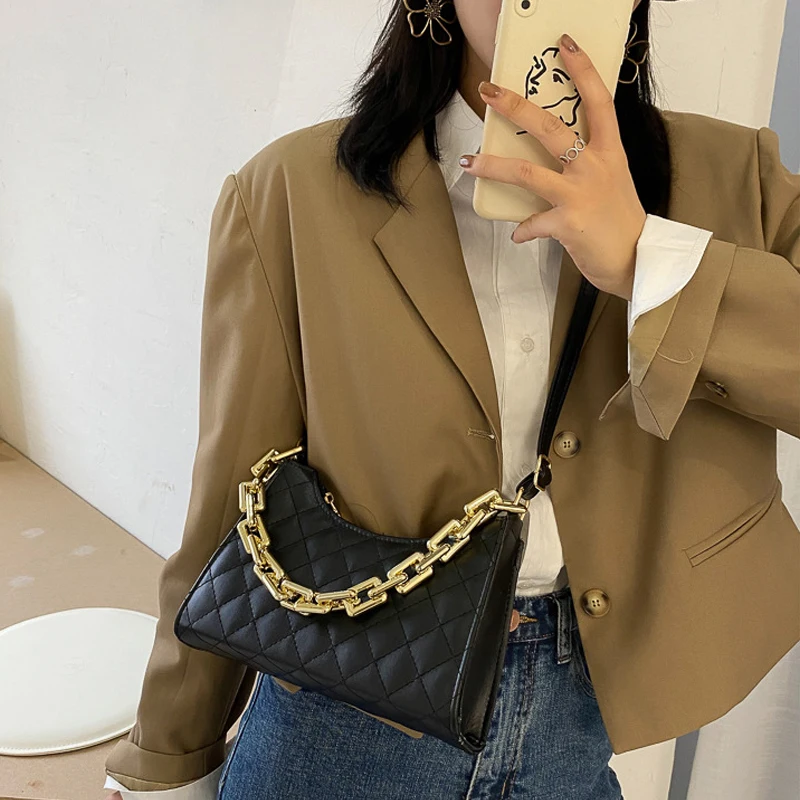 

Fashion Leather Crossbody Messenger Bag 2021 Luxury Women's Shoulder Bag Handle Handbag Lingge Female Purse Wallet Shopper Bag
