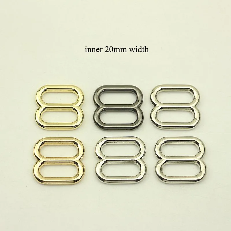 50pcs 20/25/32/38mm Metal Belt Buckles O D Ring Tri-Glide Bra Webbing Adjust Slider Buckle Bag Strap Garment Sewing Accessories