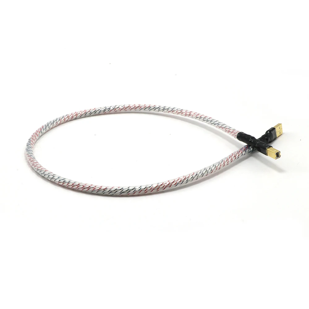 Hi Fi 5 ядер топовых с серебряным покрытием + экранированный USB кабель Высокое