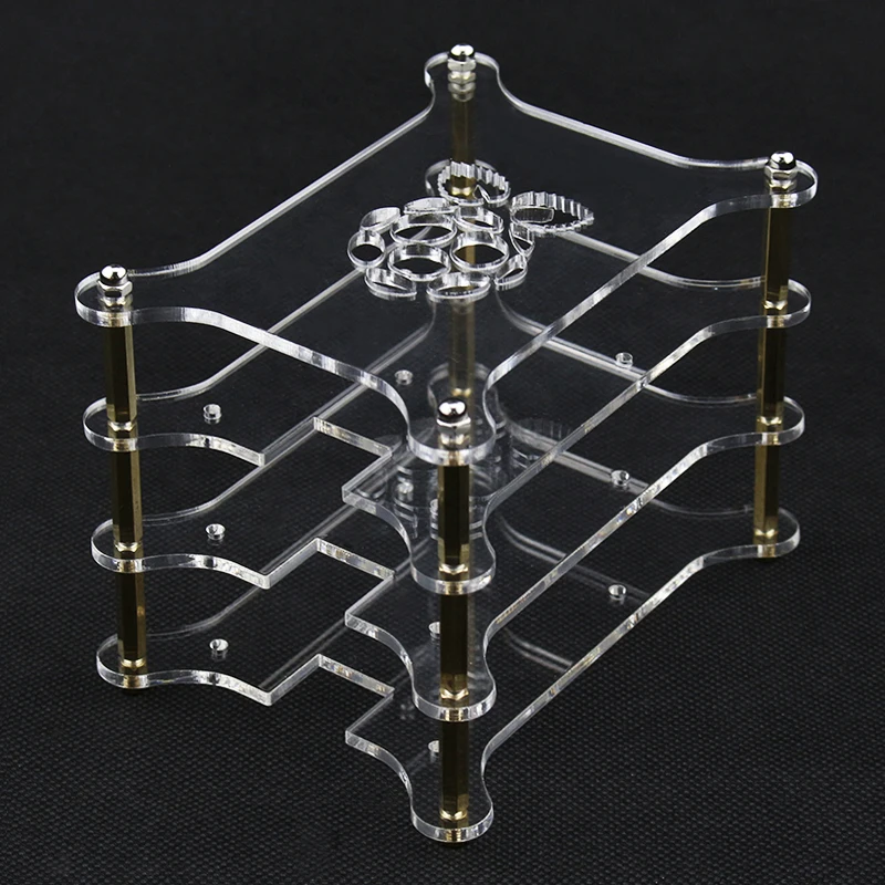 Акриловый чехол для Raspberry Pi 4 1 5 слоев прозрачная коробка многослойный Корпус