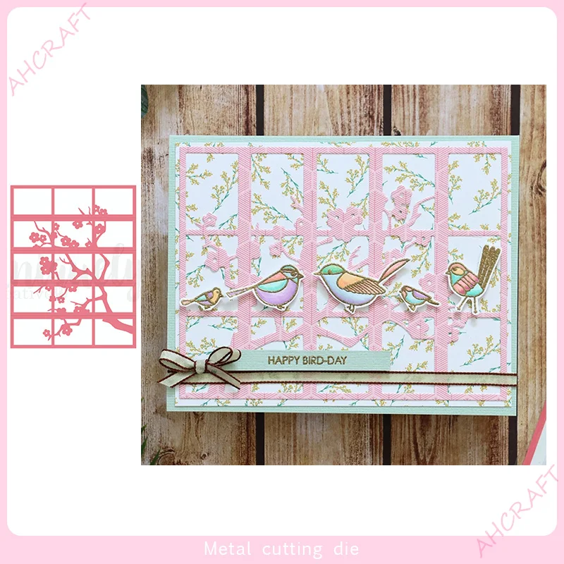 Рамка с цветком сливы металлические пресс формы для сделай сам Скрапбукинг