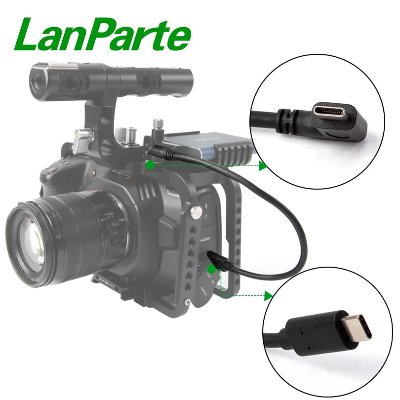 USB Type C кабель LanParte для BMPCC 4K 6K Z cam SSD Samsung T5 angelbird for wise|Аксессуары фотостудии| |