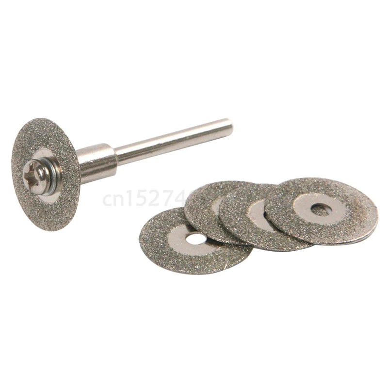 Хит продаж 5 шт. 22 мм алмазные режущие лезвия сверло + 1 оправка для Dremel