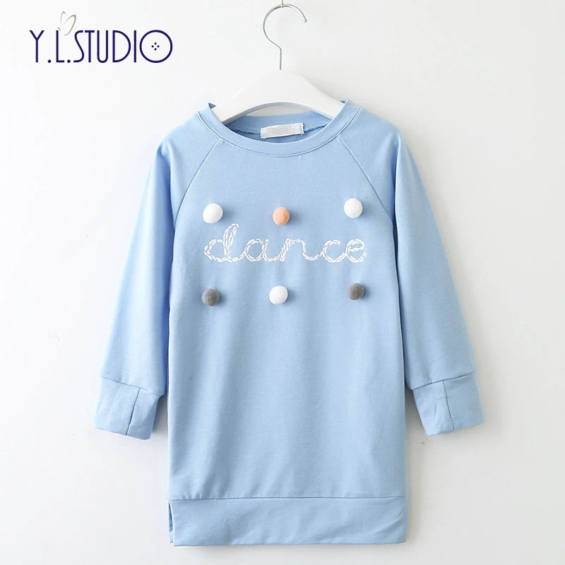 Платье детское прямое осенне-весеннее с надписью | Детская одежда и обувь