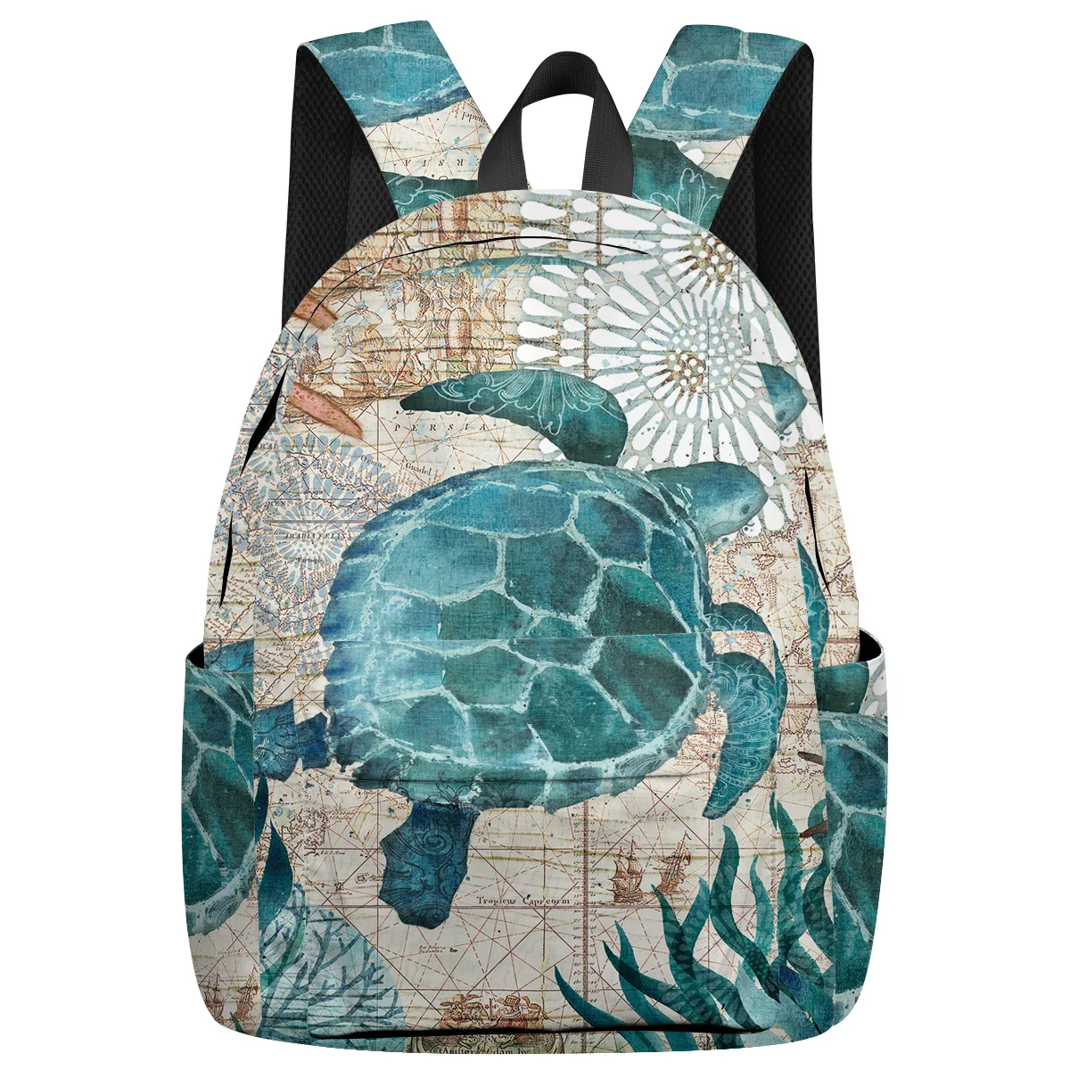 Рюкзак для путешествий с морской картой рюкзак ноутбука женщин и мужчин школьный