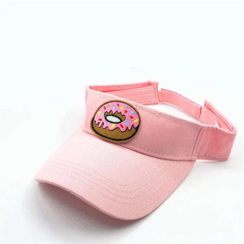 

Doughnut embroidery Visors Baseball Cap Adjustable Snapback cap for men and women 146