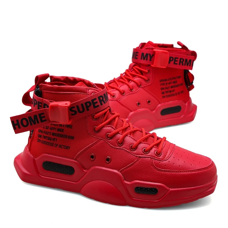 

Platform High Top Red Bottom Trend Sneakers For Men Hip Hop Casual Men's Shoes Tennis Male Adult Autumn 2021 Sports Shoes