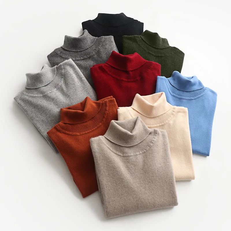 

2020 New Warm Slim Sweater Autumn Winter Pullover Round-Neck Collar Men clothes Jumper Male Knitwear Solid Color Casual Brand