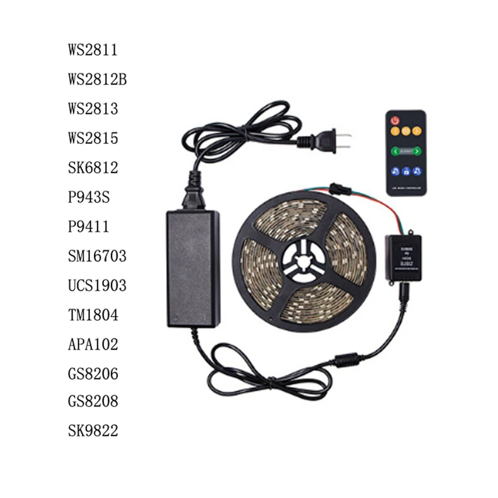 Светодиодный музыкальный контроллер SP106E 9 клавиш фотоэлемент WS2811 /WS2812B /6812 /1903/6803