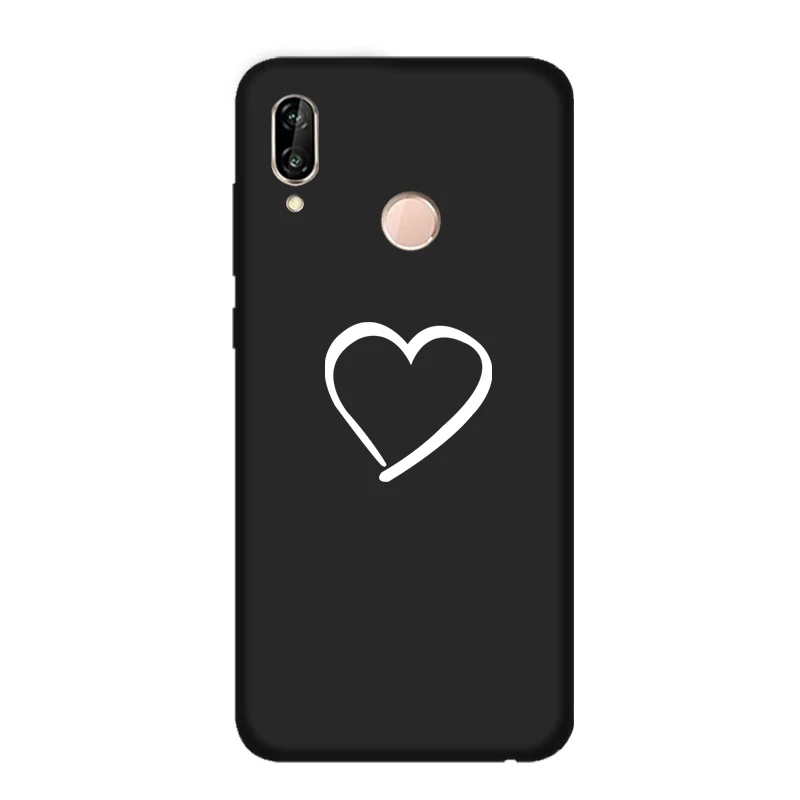 Love 1 black case Силиконовый чехол для huawei Honor 20 10 8 9 Lite Pro 8X 8A 8S Чехол P20 P30 Lite Pro P smart mate 20 lite Coque Love Simple - Цвет: Love 1 black case