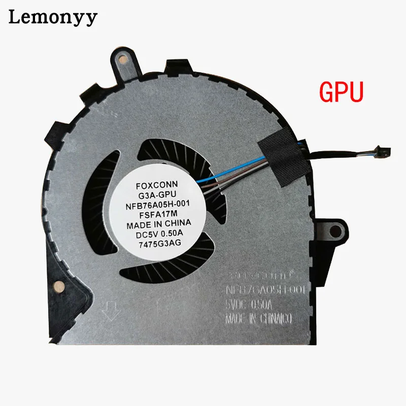 GPU Процессор+ GPU вентилятор охлаждения для HP двумя способами; женские 15-CE 15-CE010CA 15-CE020CA 15-CE030CA15-CE051NR TPN-Q194 - Цвет: GPU