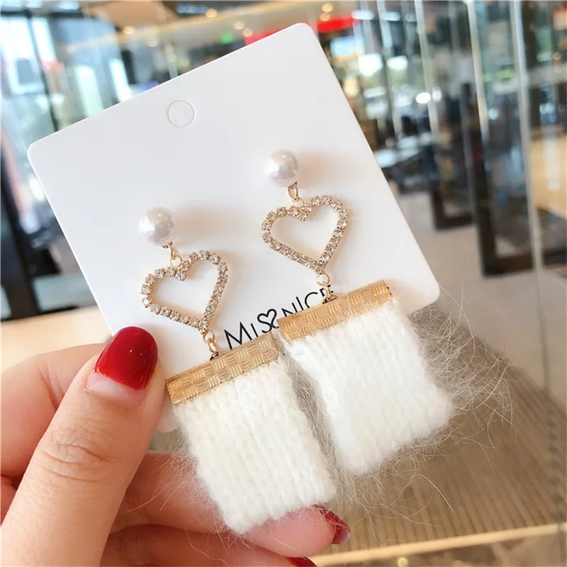 Зимние новые продукты элегантные ажурные шерстяные простые геометрические