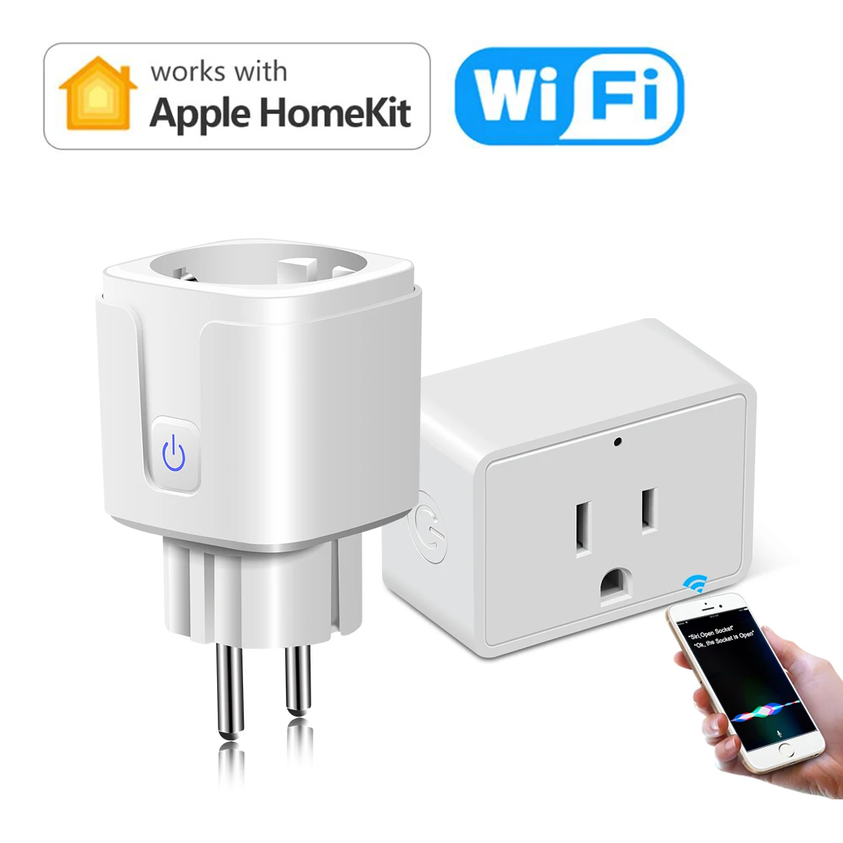 Homekit Siri голосовое управление Wi Fi умная розетка беспроводной пульт дистанционного