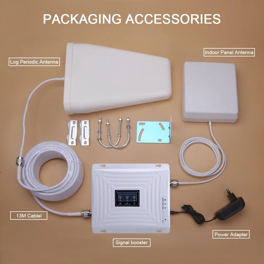 

Mobile Signal Amplifier GSM 2g 3g 4g Repeater 900 1800 2100 Mobile Network Booster 4g LTE Communication Amplifier GSM 3g 4g 70dB