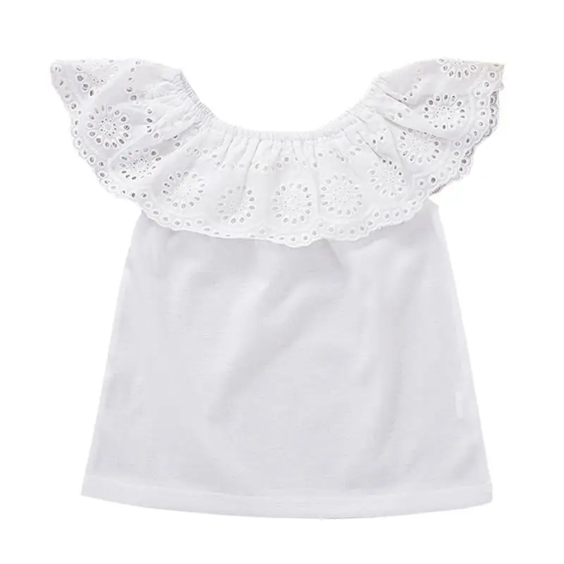 Летняя одежда для малышей Топы маленьких девочек футболка с короткими рукавами