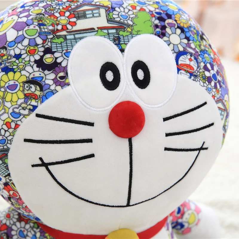 Uniqlo Murakami doraemon кукла красочная jingo кошка плюшевая игрушка супер мягкая синяя Толстая кукла подарок 8 дюймов