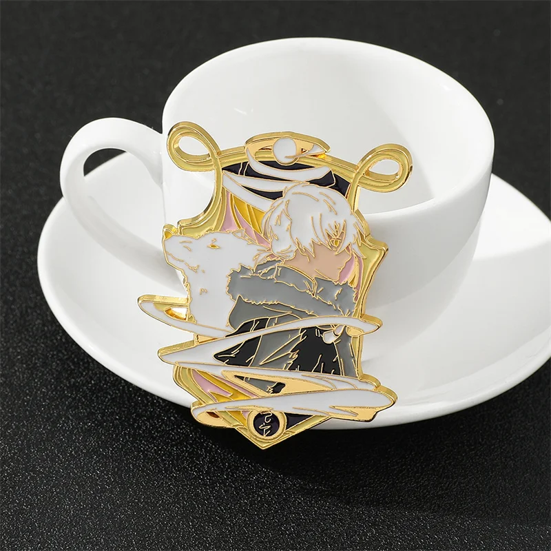 Anime To Your Eternity Metal Badge Figure Brooch Pin Men and Women Trend Souvenir Costume Prop Decoration Christmas Gift