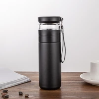 500ml thermos mug bottle double tea thermos cup water infuser stainless steel separation glass mugs creative drinking cup