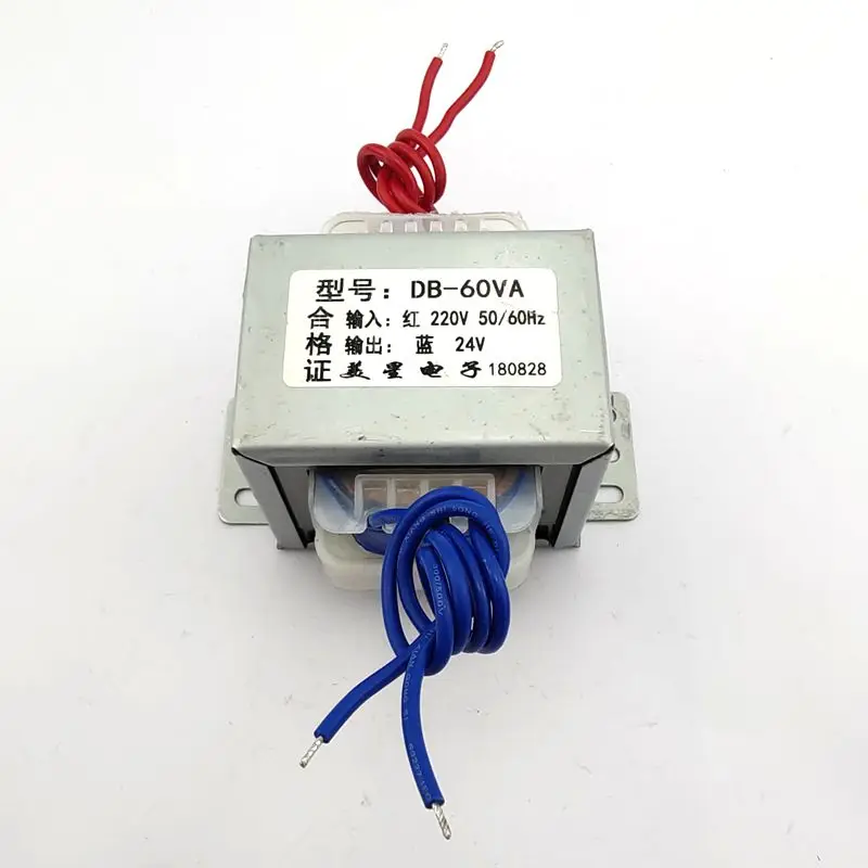 

transformateur 220v 24v EI66 60W power transformer DB-60VA 220V to 24V 2.5A AC 24V monitoring power supply