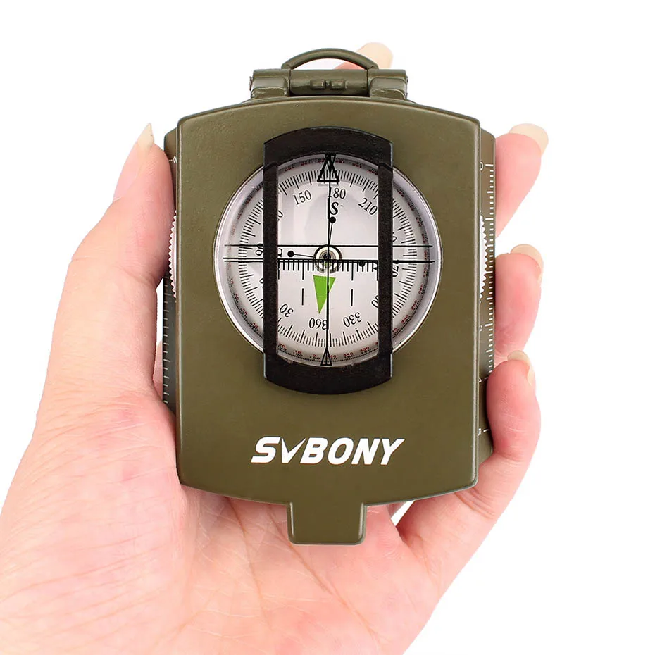 SVBONY компас Карманный стильный военный геологический открытый металлический Компас для походов, путешествий, охоты, кемпинга F9136