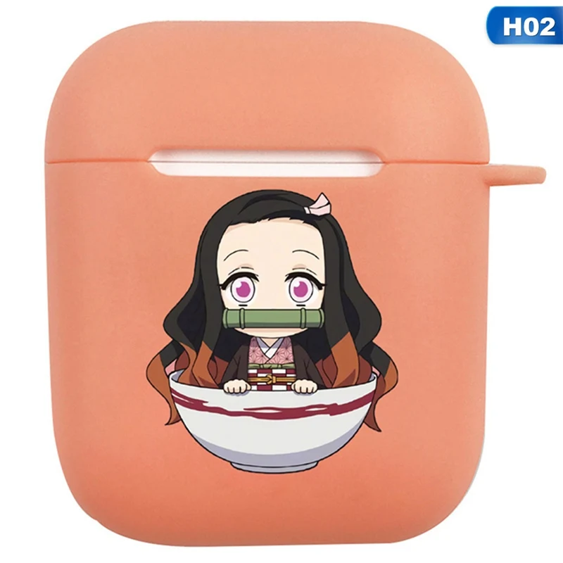 Demon Slayer: Kimetsu No Yaiba Airpods 1 2 для Apple чехол Bluetooth наушники Защитный силиконовый