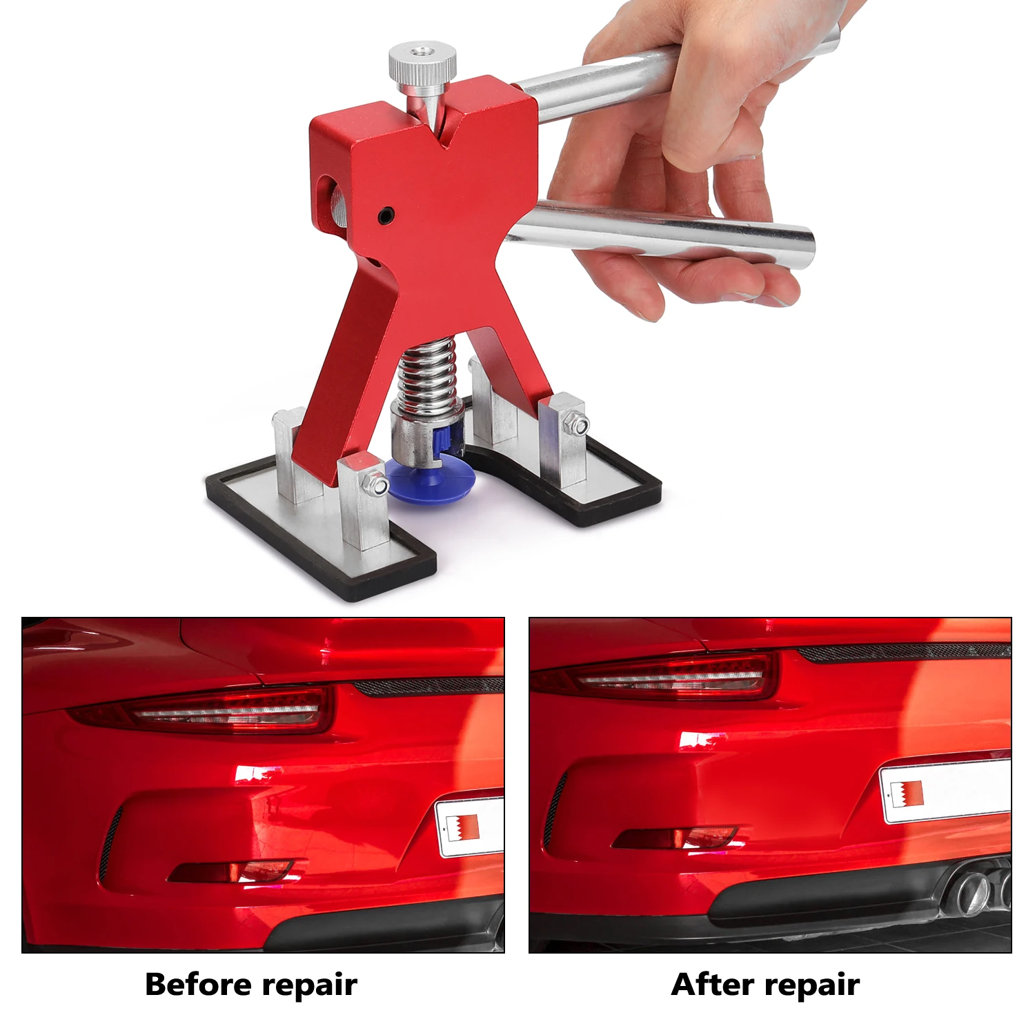 melhor Kit De Ferramentas Paintless Dent Repairinging Repairinging Kit De Ferramentas Ajustável Dent Lifter Repairinging Pops Um Kit Extrator Dent Carro Remoção