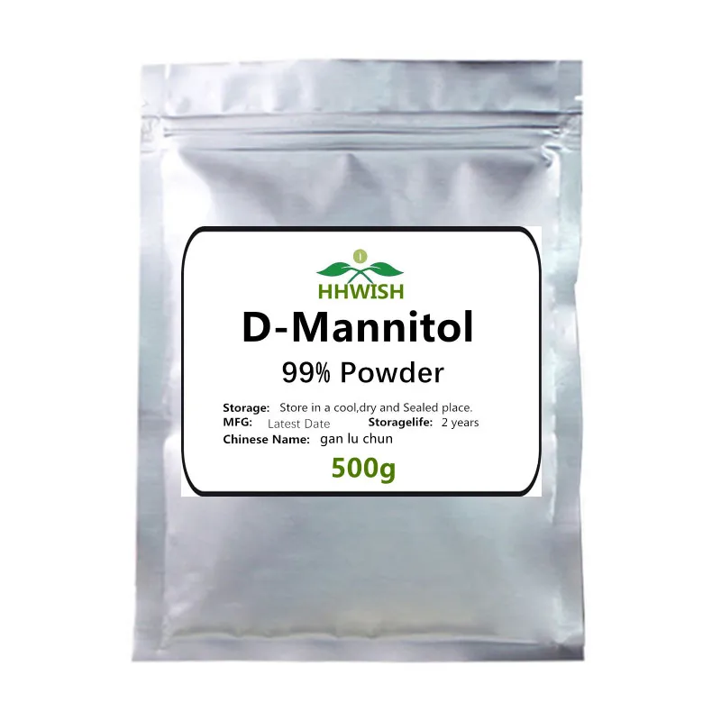 

50-1000g Food Grade Natural 99% D-Mannitol Powder,Gan Lu Chun,natural Diuretic,Low-calorie Sweetener,Free Shipping