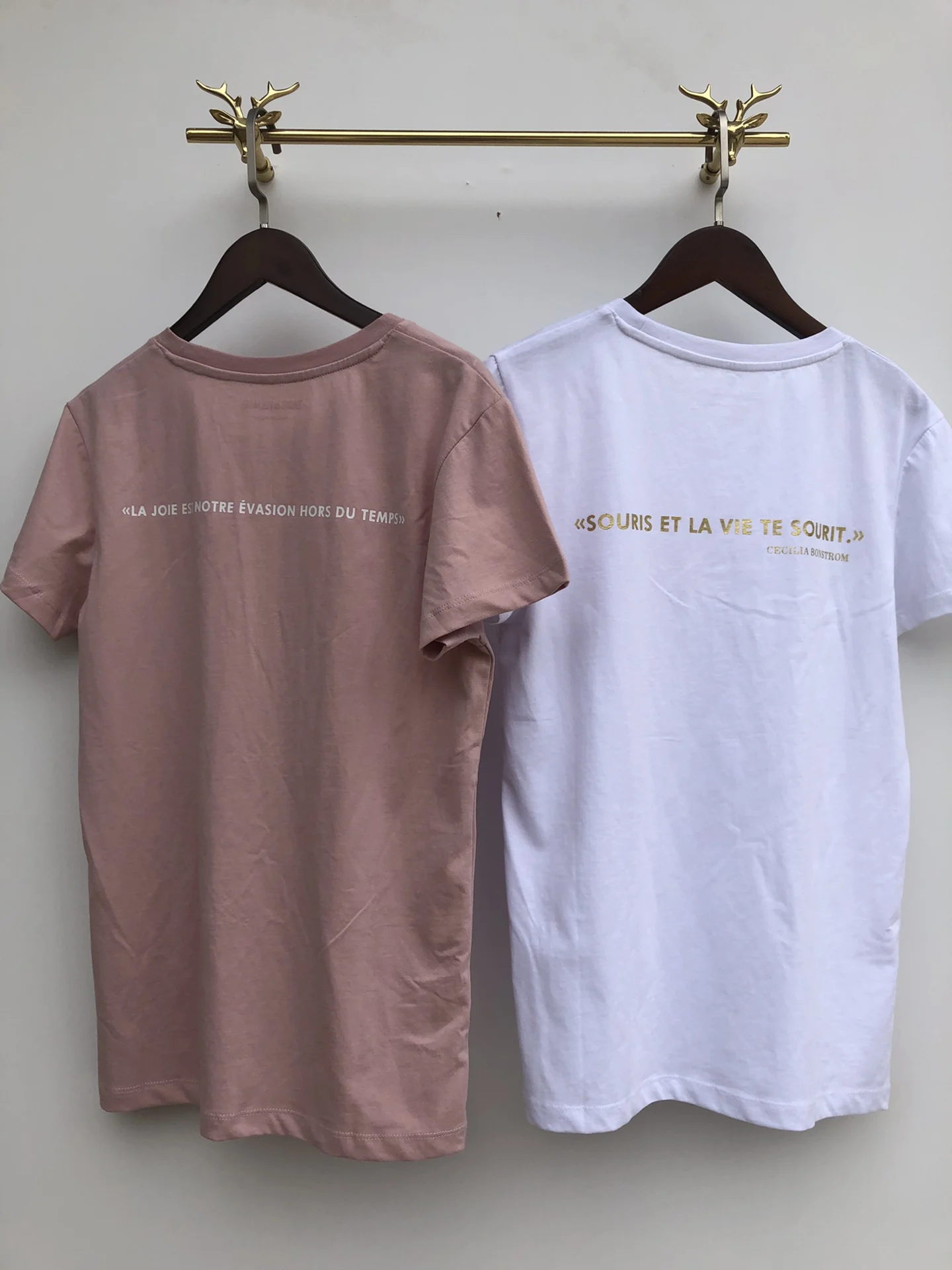 

Simple casual women t-shirt letter print cotton tee fashion wild lady t-shirt