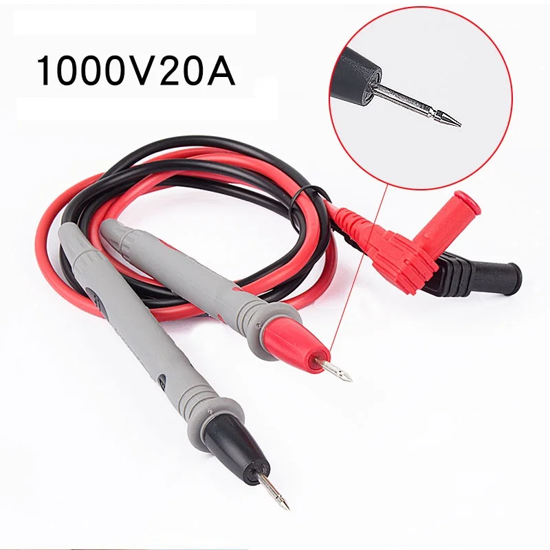 10 Pair Silicone Universal Multimeter Probe Test Leads For Digital Multimeter Feelers Multimeter Wire Cable Pen Tip 1000V 20A
