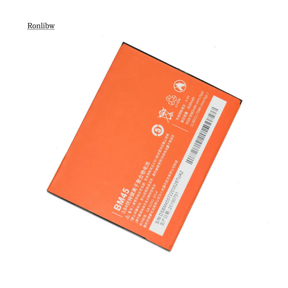 Аккумуляторная батарея Ronlibw для XiaoMi RedMi Note 2 Hongmi Redmi Note2|Аккумуляторы мобильных