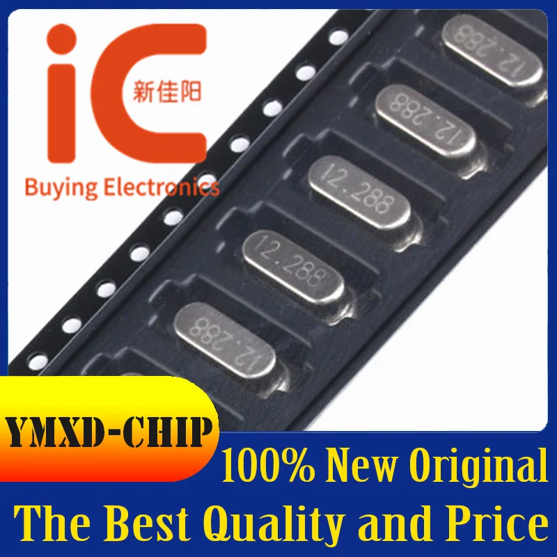 20 шт./лот новый оригинальный патч 49SMD 12 288 МГц Пассивный кварцевый генератор 20PF 20ppm