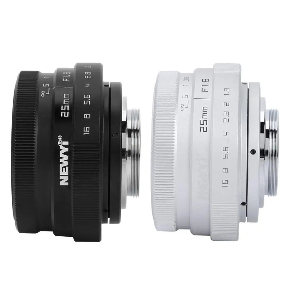 NEWYI 25 мм F1.8 Mini CCTV C Mount широкоугольный оптический объектив для Canon Nikon Sony Fuji