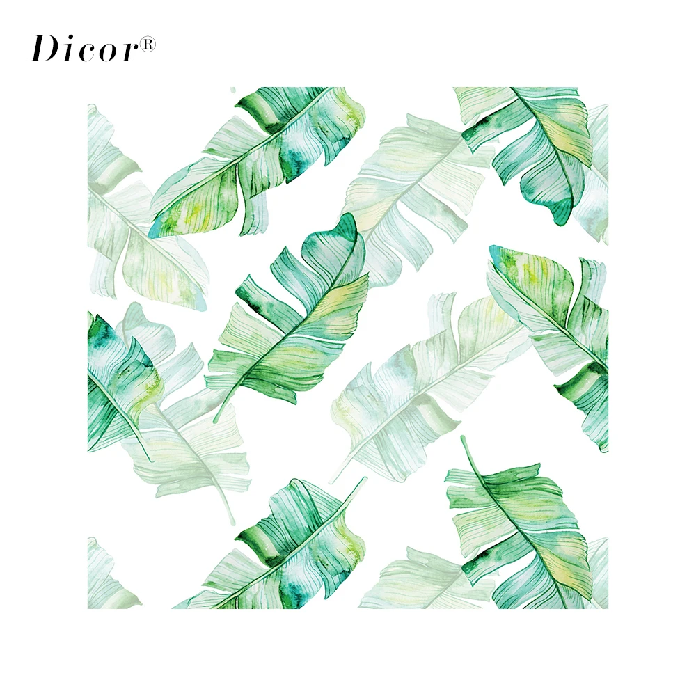 DICOR 2 м/компл. декоративная оконная Пленка Конфиденциальности свежие листья