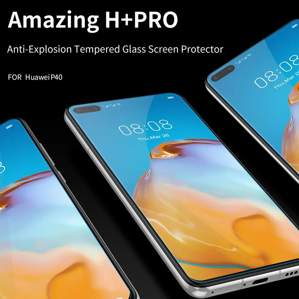 Закаленное стекло для Huawei P40/P30/P20 Lite защитное Nillkin Mate 20 X 20X Honor 30 30s Pro 10 X10|Защитные
