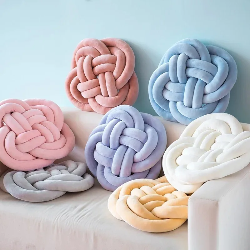 Современное искусство роскошный шерстяной трикотаж подушки известный бренд