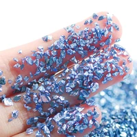 40g crushed glass craft gravel glitter 1 3mm irregular sequins metallic chunky stones for nail arts resin mold decor accessories